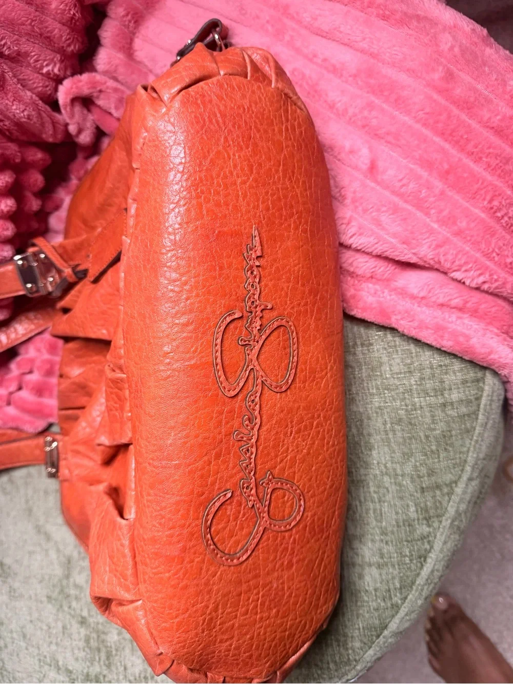 Jessica Simpson Orange Shoulder Bag